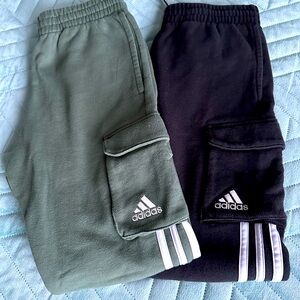 Bundle of two Adidas Cargo Sweatpants for Boys Size M10-12